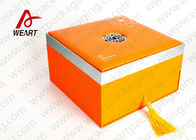 Orange Printing Tote Customized Paper Box Cardboard Gift Packaging Use