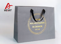 Gift Art Paper Bags With Colorful Handle , Retail Packaging Bags Hot Stamping LOGO
