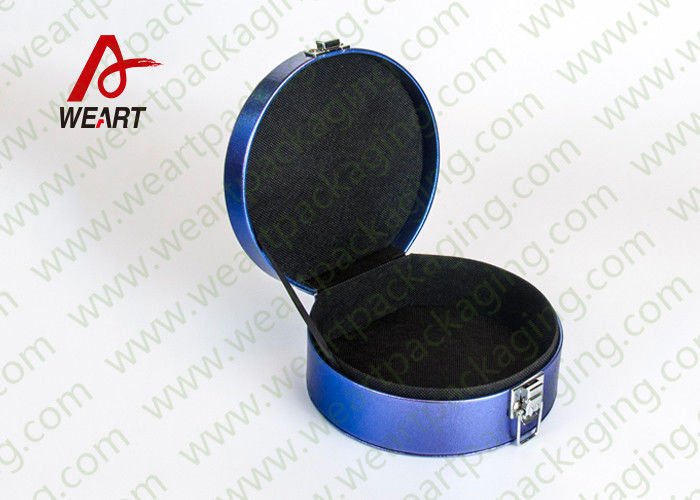 Whole Blue Printed Customized Paper Box For Jewery Laser Logo Suface