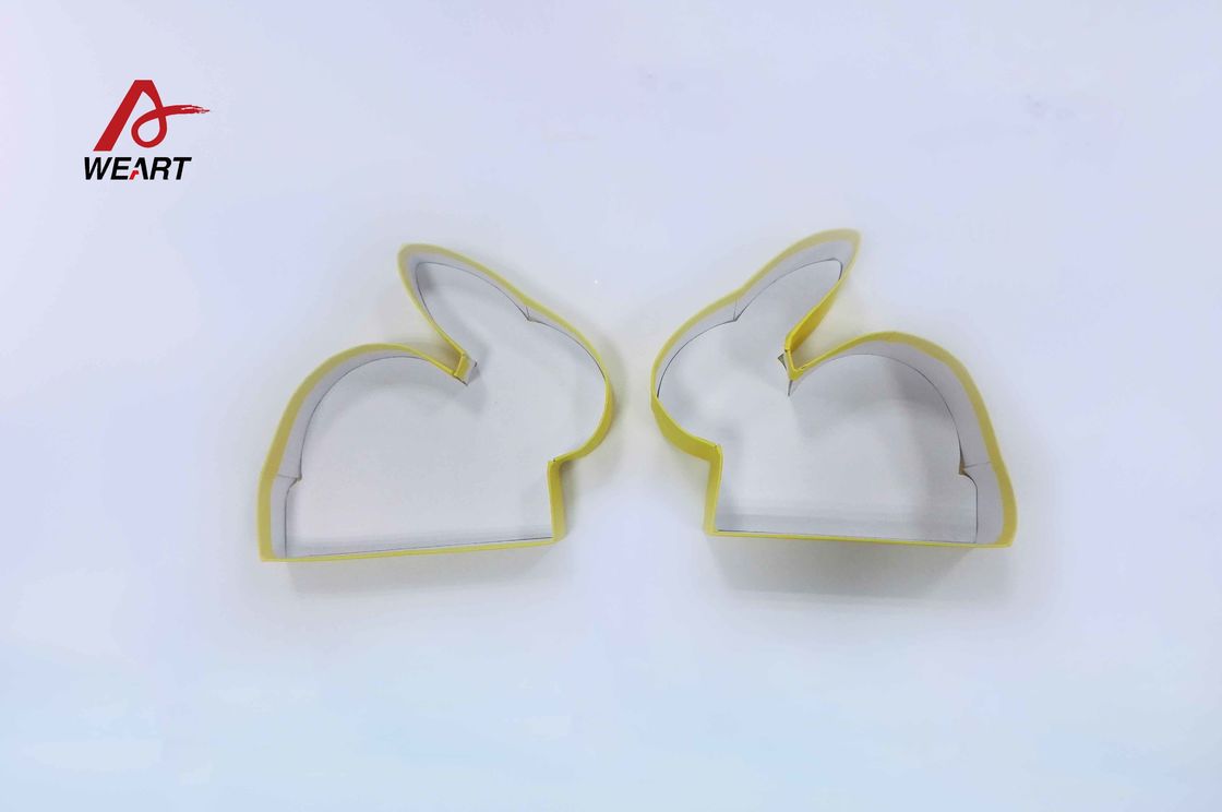 Cute Children Cardboard Gift Boxes For Storage Candy , Yellow Rabbit Shape