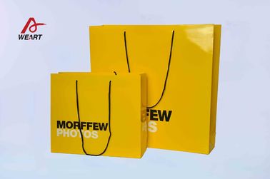 China 157 Gsm Art Paper Bags 2 Color Printing For Clothing Store Packaging supplier