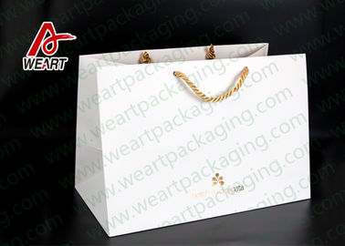 Two Sizes Branded Custom Printed Paper Bags Promotional Use OEM / ODM