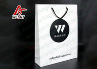 Two Sizes Branded Custom Printed Paper Bags Promotional Use OEM / ODM