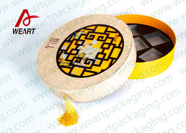 Round Fabric Cardboard Boxes Custom Size