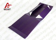 UV Varnish Automatic Purple Gift Foldable Paper Boxes With Lids