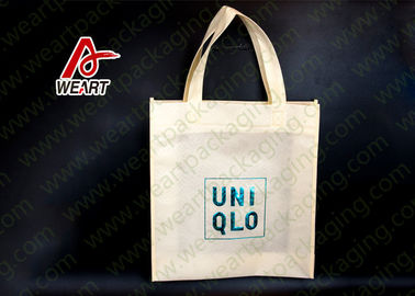 Silver Foil Design Custom Printed Non Woven Carry Bags For Shopping