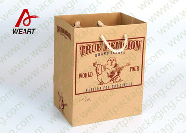 White Card Paper Material Promotional Carrier Bags , Branded Promotional Products Bags