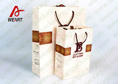 Red Heart Printed Paper Gift Bags For Christmas Matt Lamination Suface