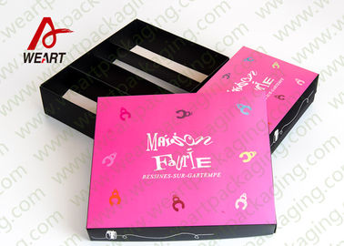 White Card Paper Presentation Boxes Folding Feature CMYK Printing Insert