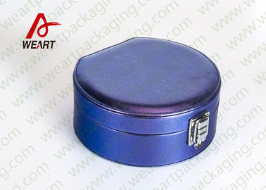 Whole Blue Printed Customized Paper Box For Jewery Laser Logo Suface