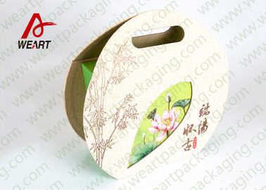 Grey Cardboard Gift Contanier Customized Paper Box Flat Tape Rope