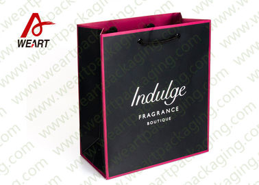 Recycled Pink Color Custom Printed Paper Bags No Minimum 300 * 130 * 415