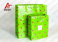Pink Holiday Goodie Christmas Paper Bags No Minimum Hot Foil LOGO