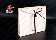 Yellow & Black Color Customized Logo Promotional Paper Bags Glossy Lamination