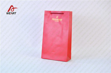 275g Silver Card Paper Retail Packaging Bags , Hot Stamping Thanksgiving Paper Bag Crafts