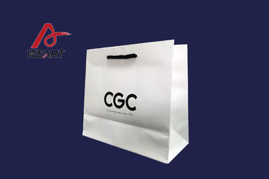Custom Printing Art Paper Bags Econamy White Gift Bags With Matte Lamination