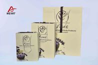 Custom Printed Paper Lunch Bags , Plain Paper Party Bags With Handles