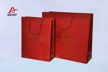 Bright CMYK Color Custom Paper Bags Fashin Design Matte Lamination Surfance