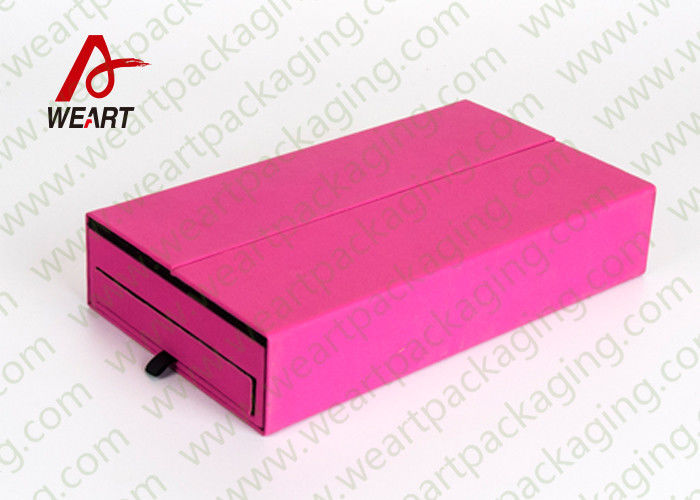 Colored Cosmetic Paper Box Fabric Cardboard Cosmetic Packaging Customized Size