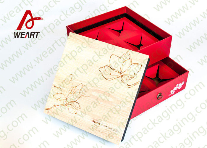 Unique Natural Cardboard Gift Boxes With Lids 15 X 11 X 3cm Size