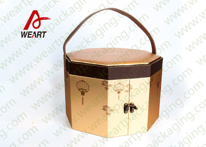 Long Handled Decorative Gable Boxes , Christmas Cardboard Boxes With Lids ODM