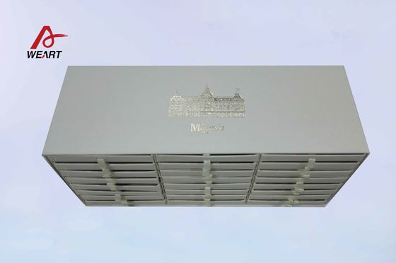Special Multi Drawer Paper Jewelry Boxes With Small Round Ribbon Handle